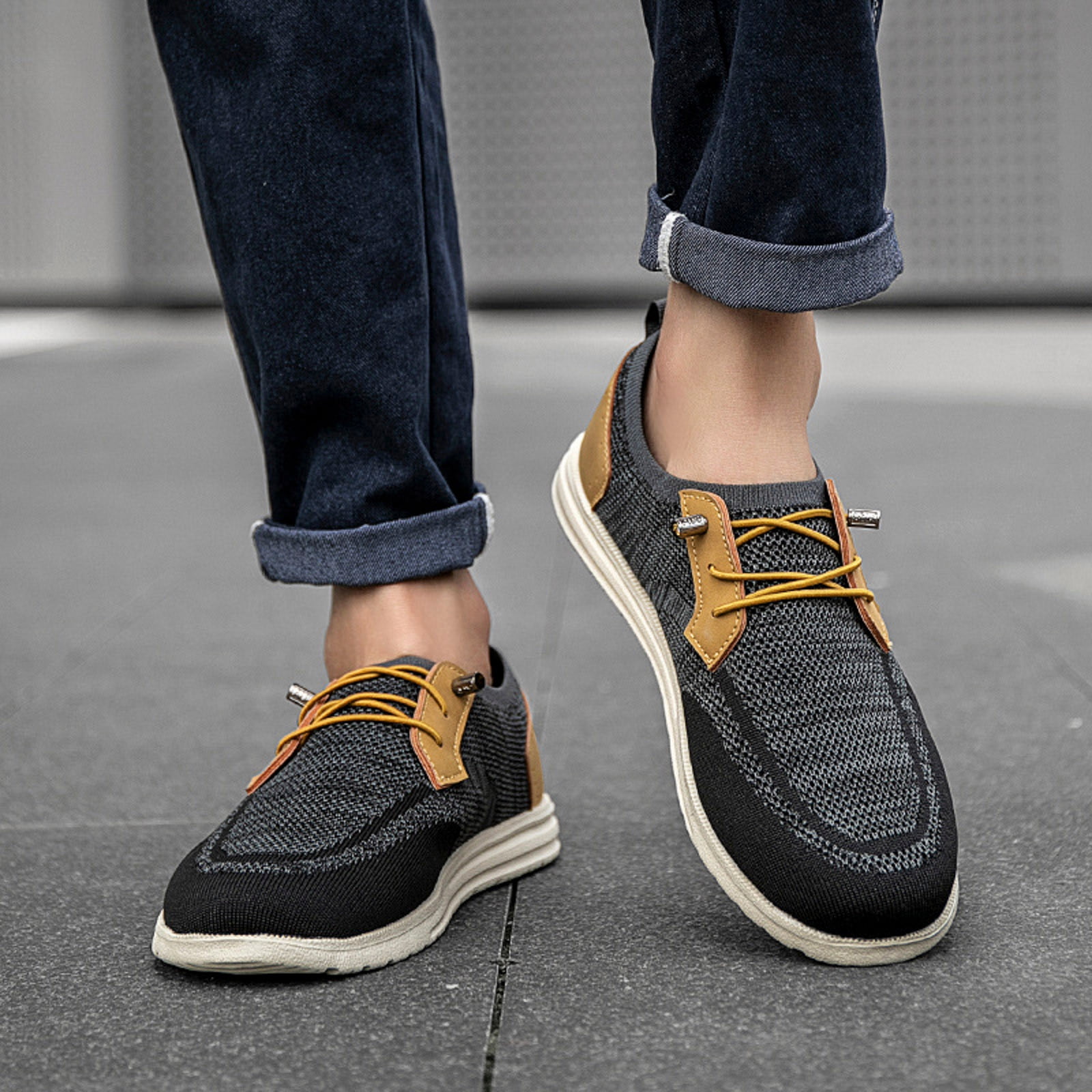 Men Casual Shoes Size 6 Size 12 Mens Running Shoes Memory Foam Men's Shoes  Men Leather Mens Casual Work Shoe Stylish Casual Shoes for Men Comfortable  Shoe Semi Formal Work Shoes Nice