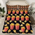 thumbnail image 2 of Feelyou 3D Popcorn Child Bed Sheets, Vintage Film Theater King Sheets, Family Cinema Theme Sheet Set, Microfiber Bedroom Decor, 4 Pieces, 2 of 7