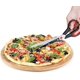 thumbnail image 4 of Tijeras para pizza de acero inoxidable de 28 cm, tijeras de cocina con pala para pizza desmontable, (multifunción, no solo para pizza) utensilio de cocina (rojo), 4 of 5