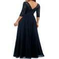 thumbnail image 5 of PENGXIANG Robe de Demoiselle d'Honneur Formelle Patchwork Dentelle Col en V Soirée Bal Cocktail, 5 of 5