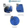 World's Best CozySoft Microfleece Travel Blanket, 50 x 60 Inch, Royal