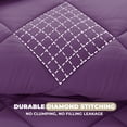 thumbnail image 4 of Lux Decor All-Season Twin Size Comforter Sets 2 PC, Reversible Bedding Set with Diamond Quilted Design Comforter and 1 Pillow Sham, Lightweight & Cozy Set de Cama Purple/Lavender, 4 of 9