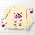 thumbnail image 4 of Womens Halloween Tops Crew Neck Funny Ghost Printed Long Sleeve Trendy Spooky Festival Pullover Top Khaki S, 4 of 6