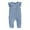 Blue, variant on Baby Romper Long Sleeve Ruffle Baby Boy Girl Solid Romper Ruffle Short Sleeve Jumpsuits Clothes Blue Size 9-12 Months