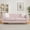 Pink + Velvet + 3 Seat + Foam, variant on 82.5" Chesterfield Velvet Sofa, Tufted Detailing, Metal Legs, Modern Classic