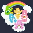 thumbnail image 2 of Toddler's Care Bears Rainbow Clouds Party Graphic Tee Navy Blue 4T, 2 of 3
