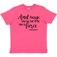 thumbnail image 3 of Inktastic Though She Be But Little She is Fierce Quote Shakespeare Youth T-Shirt, 3 of 5