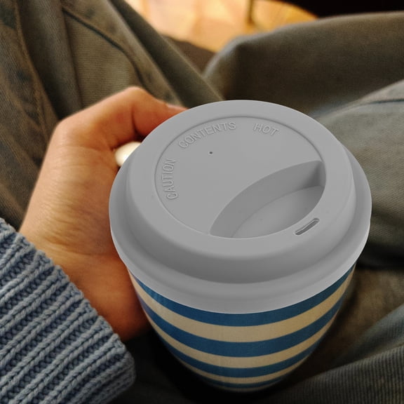 PENIKOKO Silicone Cup Lids Universal Design Leak Proof Mug Covers 3Pcs 3.5X3.5X0.9In