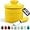 Yellow, variant on Zulay Kitchen Porcelain Butter Crock With Lid & Knife - Authentic French Butter Dish For Fresh & Spreadable Butter - Black