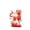 B, variant on Acrylic Goats Christmas Ornaments Red Snowflake Rhinestone Tags,2D Flat Acrylic Goat Pendant Christmas Tree Decoration,Classic Xmas Hanging Tags for Car Mirror Backpack Keychain Home