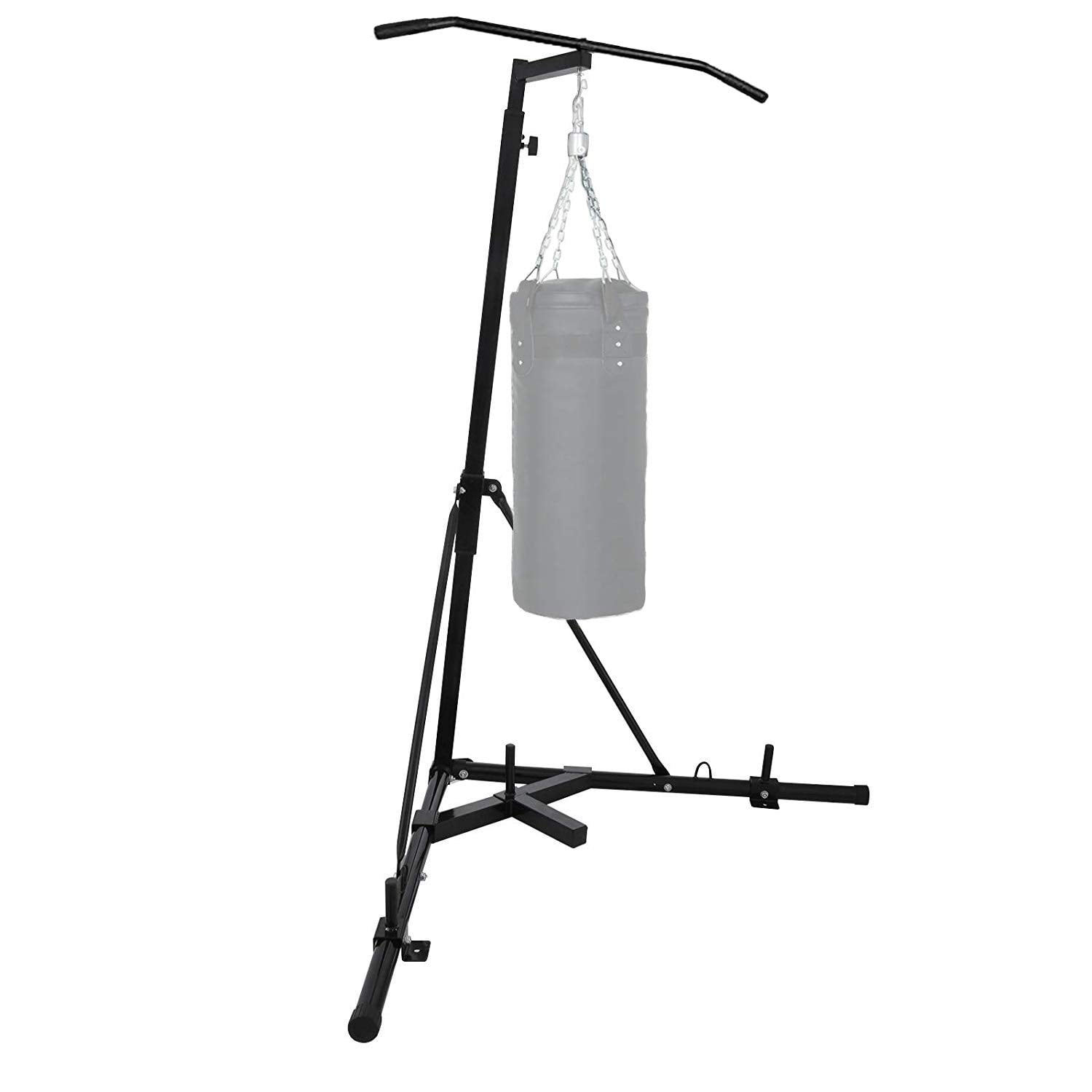 Foldable Boxing Bag Stand Stand Punch Bag Bracket Frame Pull Up Bar Fitness Home
