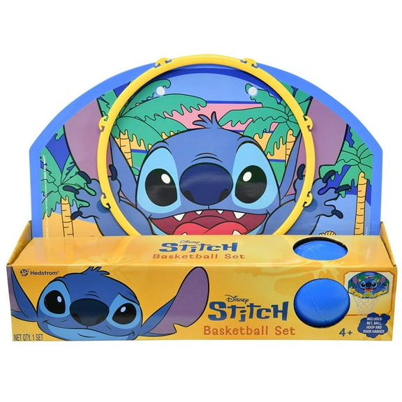 Stitch 13.5 x 10" Basketball Hoop with ball, kid, fun game