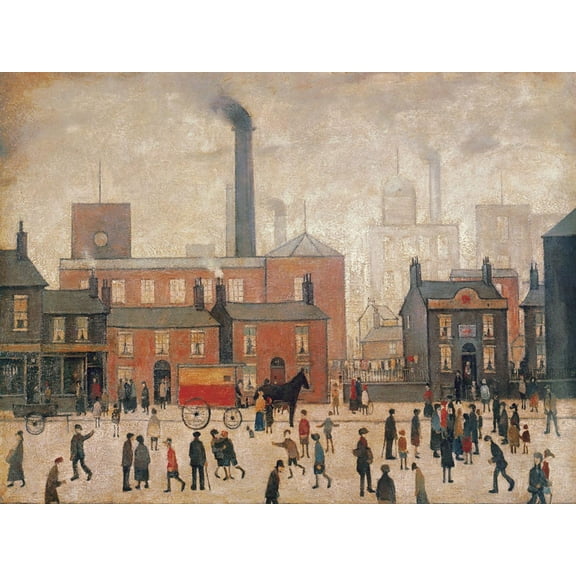 Art.com Coming Home from the Mill Art Print by Laurence Stephen Lowry, 16" x 12"