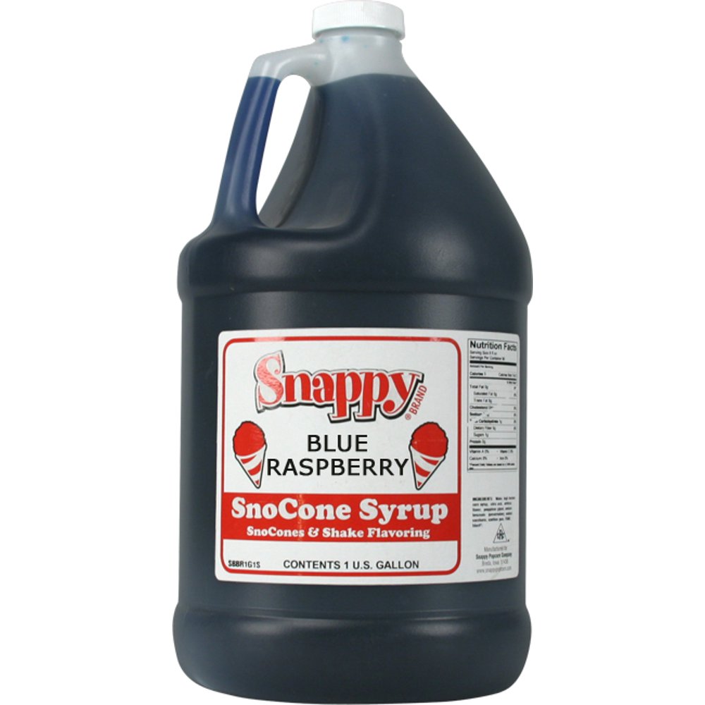 Blue Raspberry Snappy Snow Cone Syrup (1 Gallon)