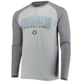 thumbnail image 2 of Men's Concepts Sport Heathered Gray/Heathered Charcoal Charlotte FC Ledger Raglan Long Sleeve Top, 2 of 3