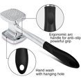 thumbnail image 3 of Yjmei - Ablandador de carne de 28 cm, martillo de carne de doble cara, resistente, de aluminio, 140 puntas y superficie plana, martillo de cocina para carne de pollo, mazo de cocina, 3 of 5