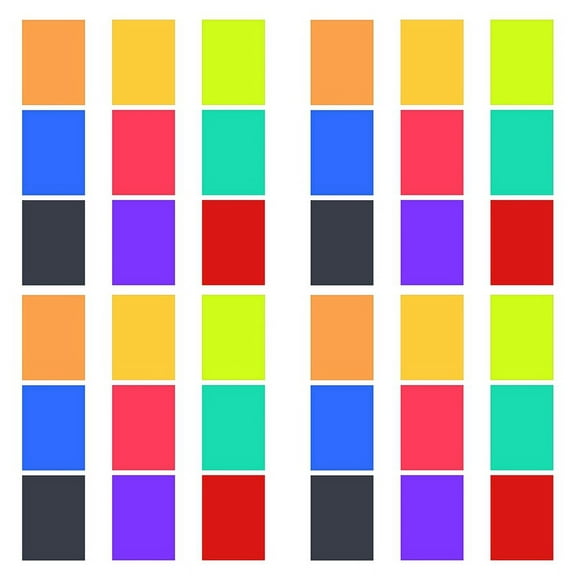 36Pcs Gel Light Filter Color Correction Colored Overlays Film Lighting Gel Filter for Film,Video,Photo(Multicolor)