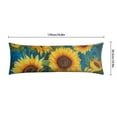 thumbnail image 6 of Boho Sunflower Body Pillow Cover – Soft & Breathable, Hidden Zipper, 20"x54", Vintage Floral Print with Butterflies & Bees – Gift for Side Sleepers, Pregnancy, Farmhouse Decor, 6 of 7