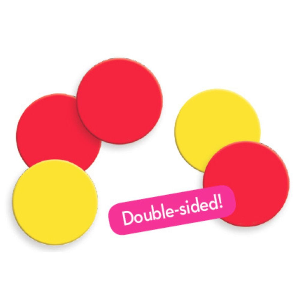 Dowling Magnets Two-Color Magnetic Counters, Set of 200