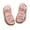 Pink, variant on ZACPNCV Girl's Sandals Clear Rhinestone Glitter Ankle Strap Flat Sandals Summer Beach Vacation Sandal White 4.5-5 Years