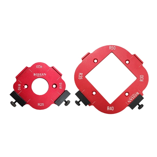 EGNMCR Corner Horn Template Corner Horn Jigs Router Template Reusable Positioning Accurately Measure For Router Woodworking Corner Horn Jigs Corner radius template