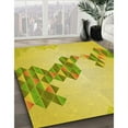 thumbnail image 3 of Ahgly Company Machine Washable Indoor Rectangle Transitional Banana Yellow Area Rugs, 2' x 5', 3 of 7