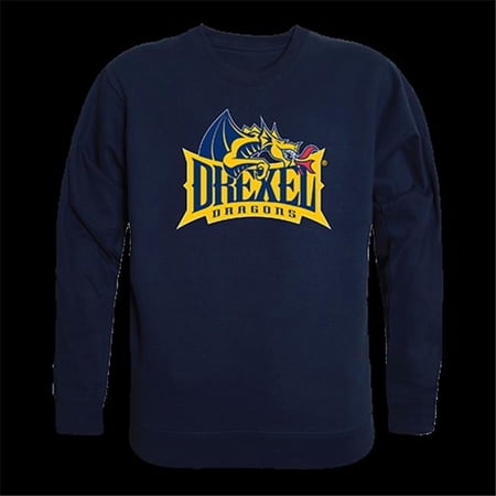 W Republic Products  College Crewneck, Drexel University, Navy - Medium