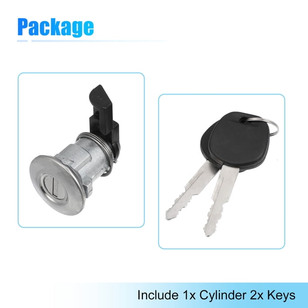 Unique Bargains Fuel Door Lock Cylinder w/ Keys for Toyota Tacoma