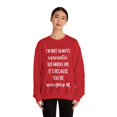 thumbnail image 4 of Funny Saying I'm not always sarcastic Pun Gag Sassy Gildan 18000 Sweatshirt, 4 of 4