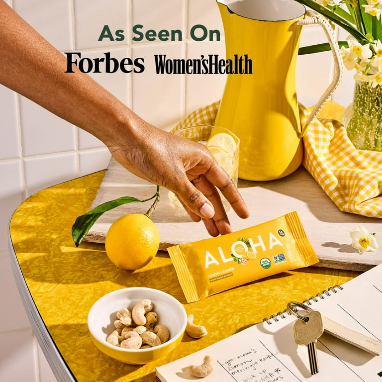 Aloha Lemon Cashew Protein Bar 12 - 1.98 oz Bars - Walmart.com