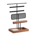 thumbnail image 4 of Jewelry Display Stand Gift with Wood Base Earring Holder Organizer for Dormitory, 4 of 9