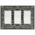 thumbnail image 1 of Metal Light Switch Plate Cover Black Floral Bandana Paisley Tile Pattern TIL046, 1 of 13