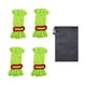 thumbnail image 3 of 4 cuerdas reflectantes para tienda de campaña con bolsa de cordón, cuerdas de campamento de 4 mm de diámetro, escalada Verde, 3 of 9