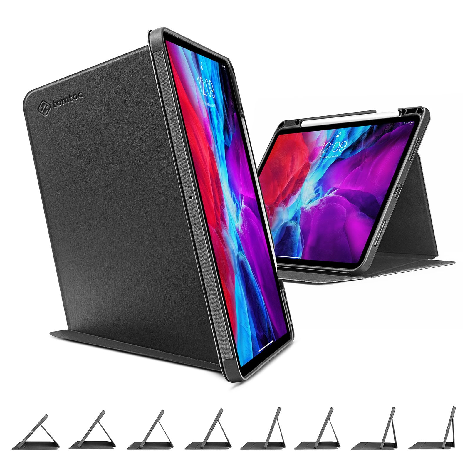 Vertical Case for iPad Pro 12.9inch (3rd/4th Gen.), Black