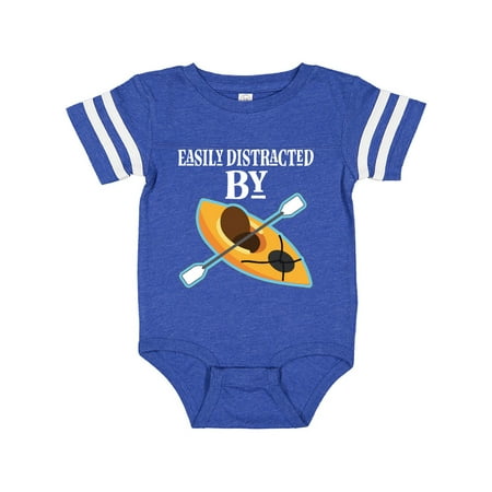 

Inktastic Kayaking Gift Easily Distracted By Kayaks Gift Baby Boy or Baby Girl Bodysuit