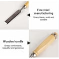 thumbnail image 3 of 4PCS Carved Wood Hand Chisel Set, Flat Chisel with Wooden Handle, Wood Carving Tools, Silver, 3 of 4