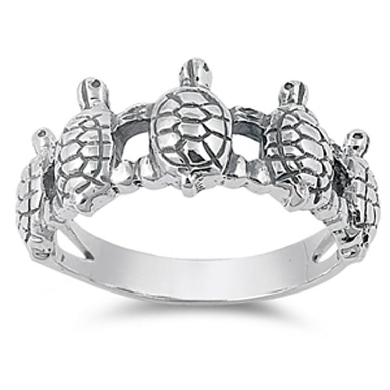 Sterling Fleur De Lis Rings - Sizes 5-11