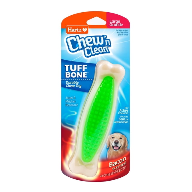 Hartz Chew 'N Clean Tuff Bone Dog Toy Large