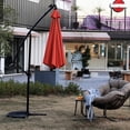 thumbnail image 4 of 40 Built-in Solar LED Lights / Poolside and Backyard / Easy-Adjust Offset Patio Umbrella, 4 of 7