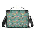 thumbnail image 3 of Lunch Box Pioneer Flower Floral Print Pattern Insulated Lunch Bag for Women Men,Medium Leakproof Lunchbox Cooler Bag Adjustable Strap,10 X 6.7 X 8 Inches, 3 of 6