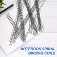 thumbnail image 2 of Miangastore 100Pcs Loose Leaf Binder Rings Notebook Spiral Binding Coils Double Loop Wire Binding Rings, 2 of 8