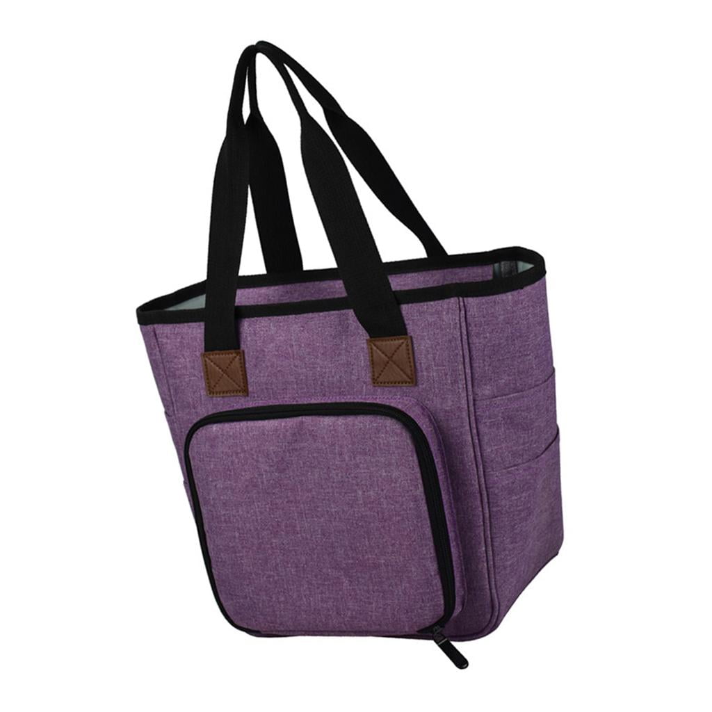 HOMYL Knitting Bag, Yarn Tote Organizer with Divider for Crochet Hooks, Knitting , and