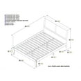 thumbnail image 2 of AFI Portland Queen Sleigh Solid Wood Platform Bed in Caramel Latte, 2 of 4
