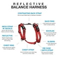 thumbnail image 2 of Blue-9 Reflective Buckle-Neck Balance Harness, Fully Customizable Fit No-Pull Harness with 3M Reflective Stitching, Ideal for Dog Training and Obedience, Made in The USA, Red, Medium/Large C97, 2 of 3