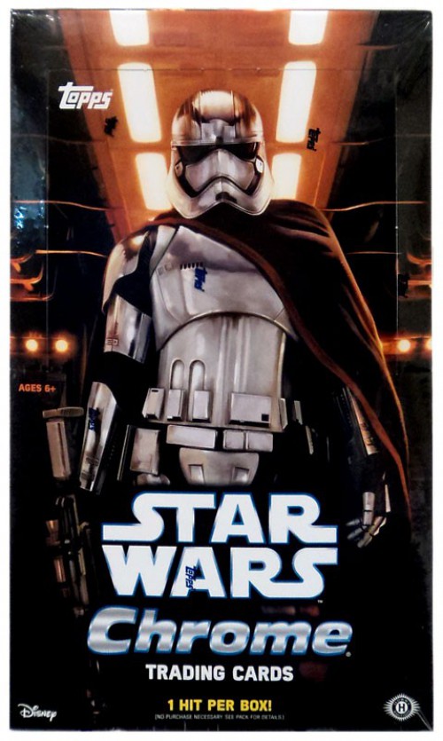 Star Wars Chrome The Force Awakens Trading Card Hobby Box