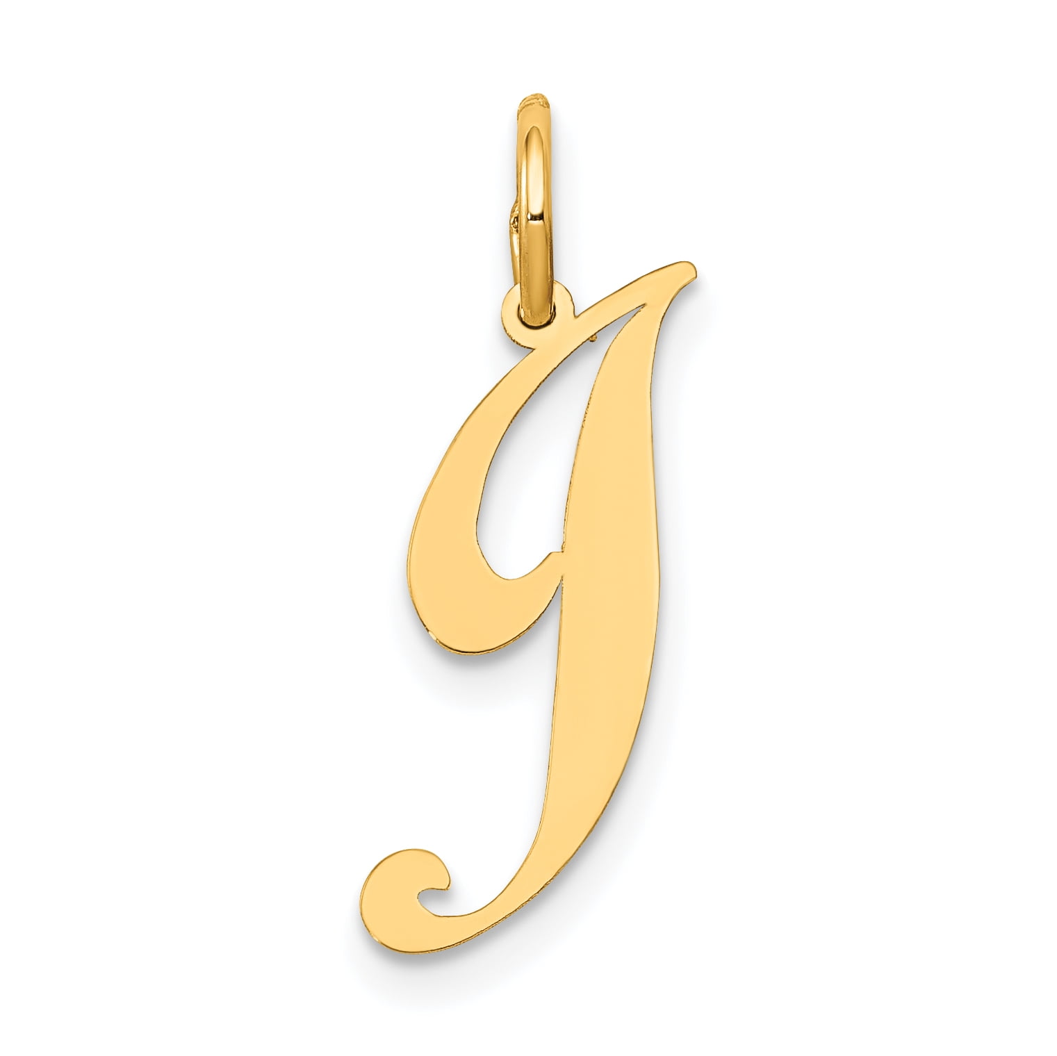 Best Quality Free Gift Box Sterling Silver Small Fancy Script Initial J Charm