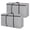 Gray, variant on Extra Large Storage Bags Foldable Moving Bags Travel Packing Duffel Bag Set Storage Totes Waterproof Luggage Bag 2 Piece Black