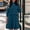 Blue, variant on Women's Ribbed Knit Two Piece Set Long Sleeve Round Neck Top and A Line Mini Skirt for Casual Fall Daily Wear and Home Outfits