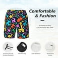 thumbnail image 3 of KLL Colorful Air Balloons1 for Mens Swim Trunks Quick Dry Swim Shorts with Built-in Compression Liner Funny Swimwear Bathing Suits-Medium, 3 of 6