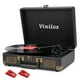 thumbnail image 2 of Tocadiscos para Vinil con Altavoces Incorporados Salida Bluetooth,3 Velocidades Fonógrafo Retro Tocadiscos, Maleta Vintage Portátil Reproductor LP Grabación USB, Incluye 2 Stylus Extra, 2 of 2